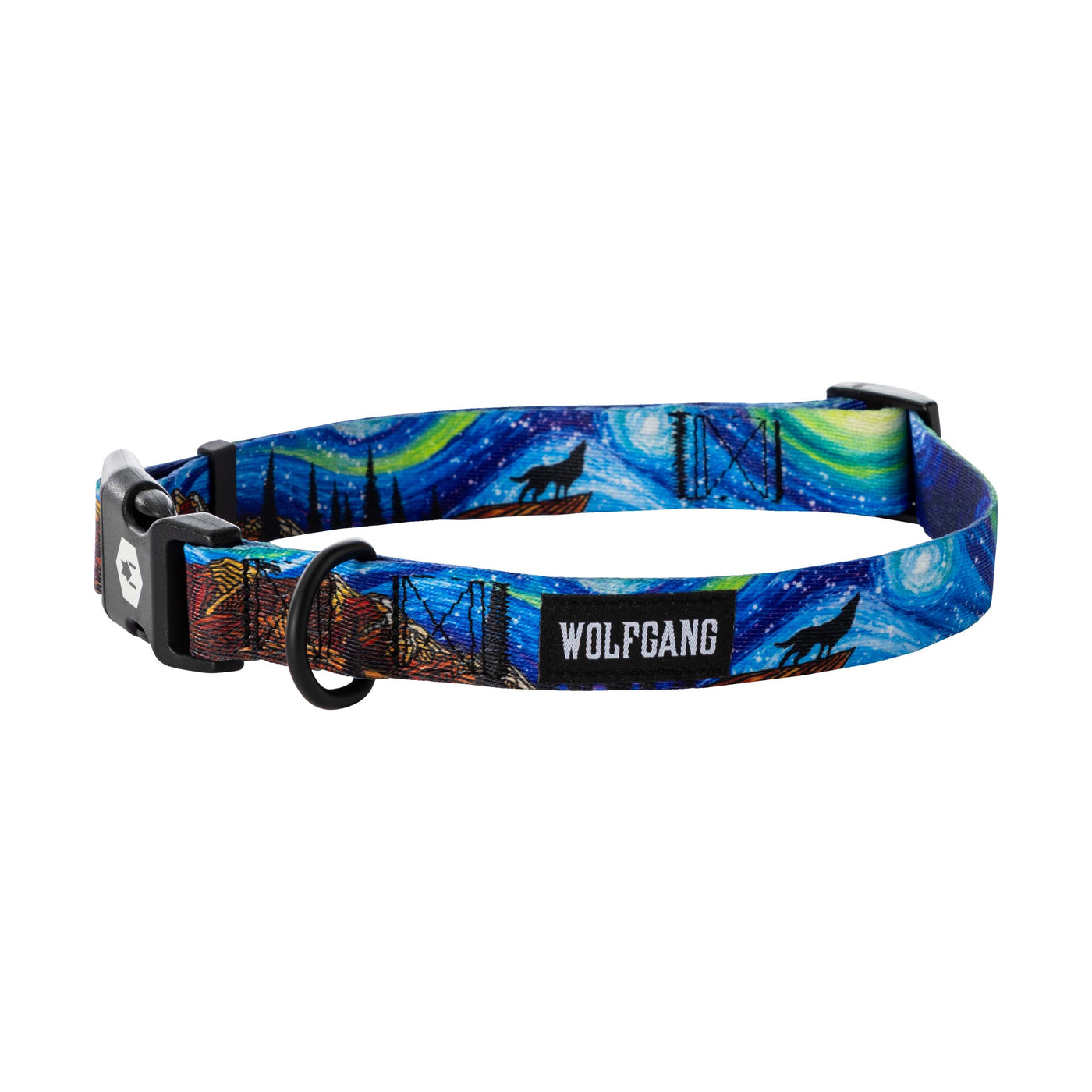 Adjustable Dog Collar – Multicolor, Soft Polyester, Sizes XS, S, M, L (Pawtitas™)