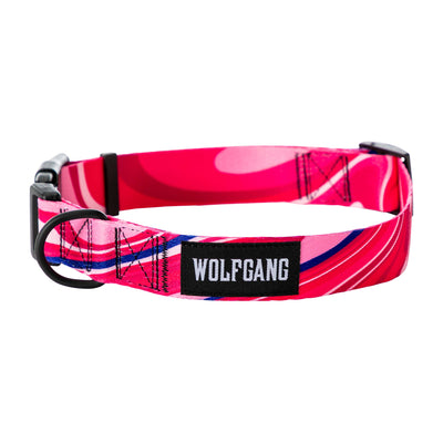 MarbleSwirl Wide Dog Collar