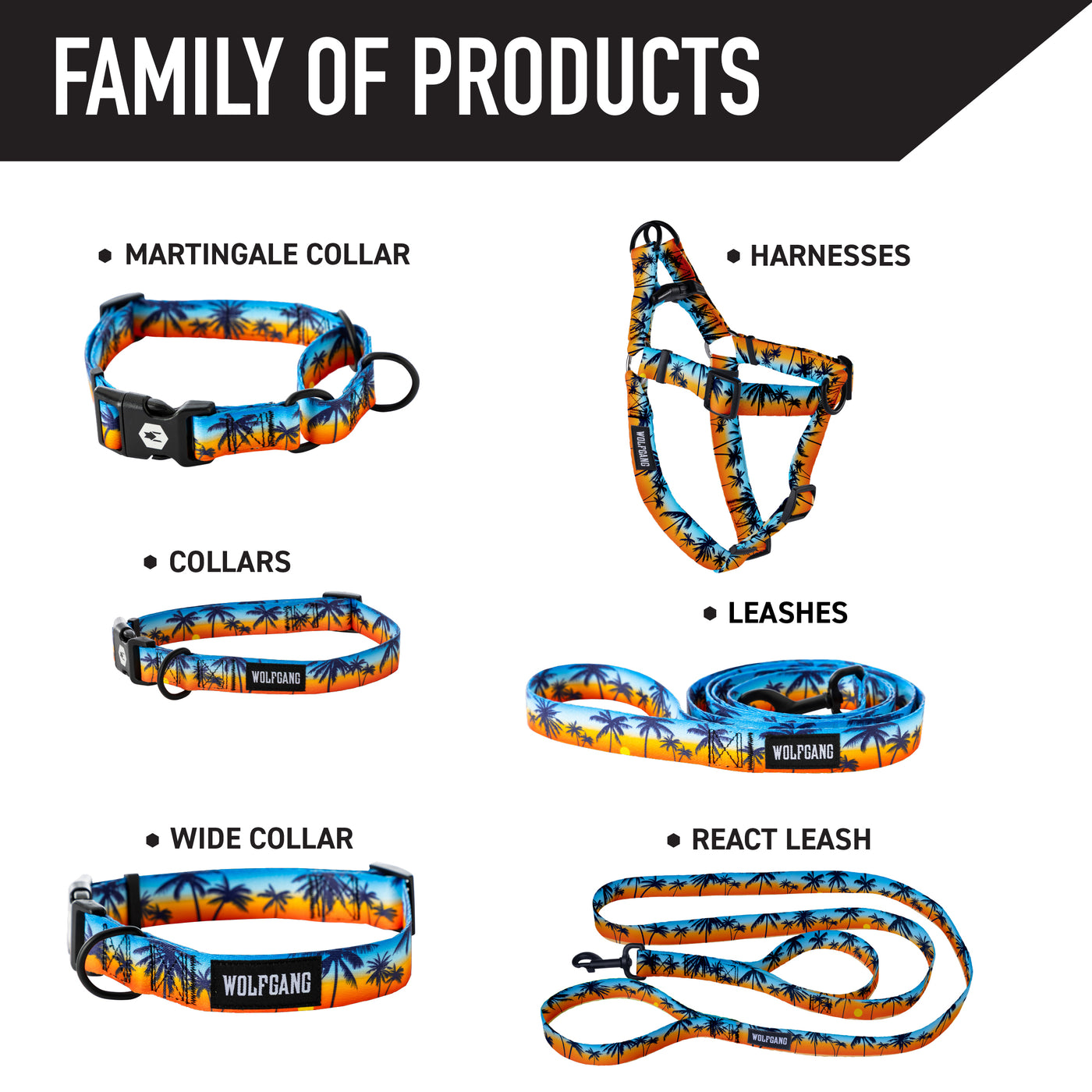SunsetPalms Dog Collar