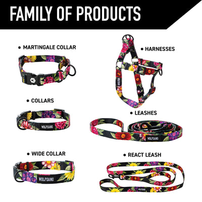DarkFloral Dog Harness