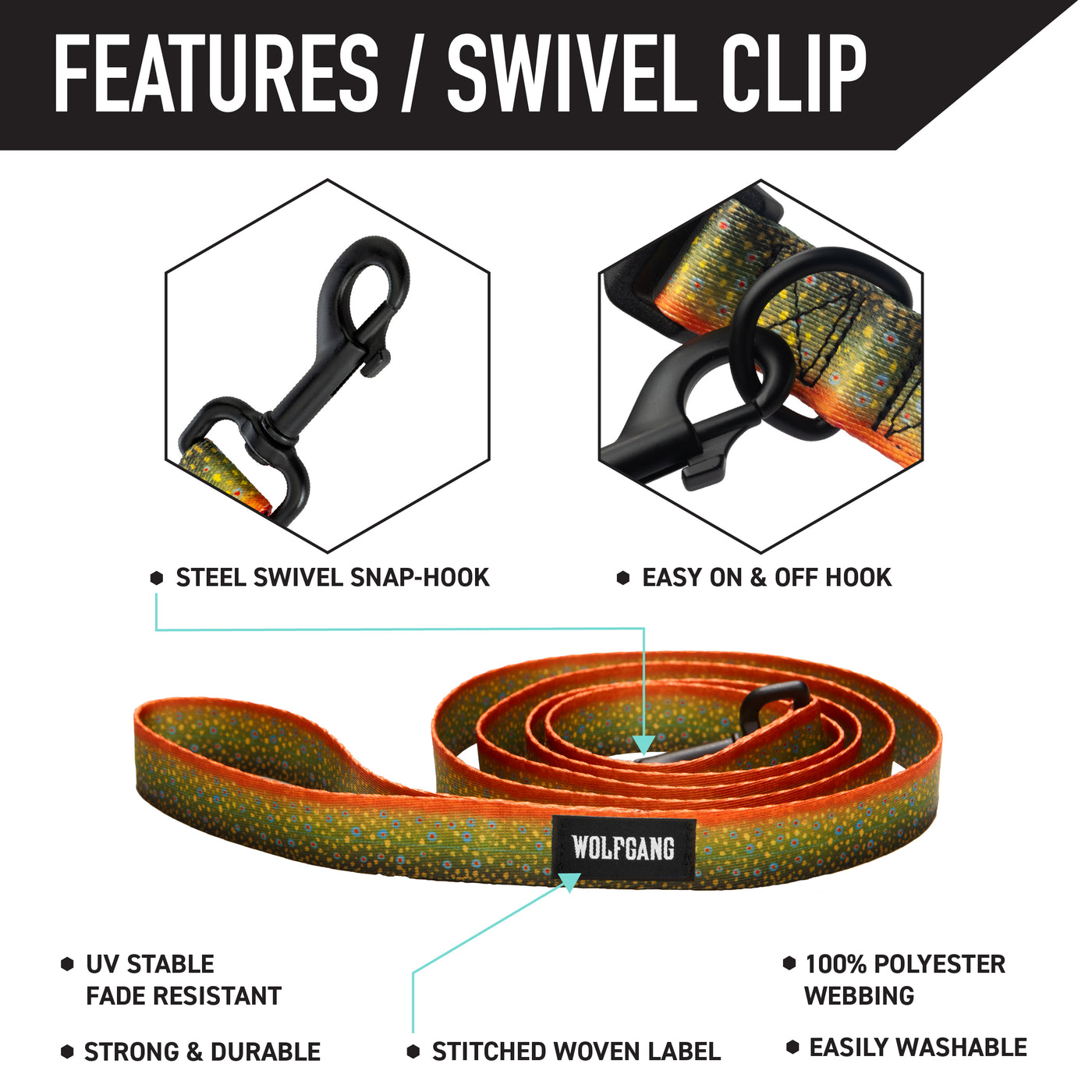 BrookTrout Dog Leash