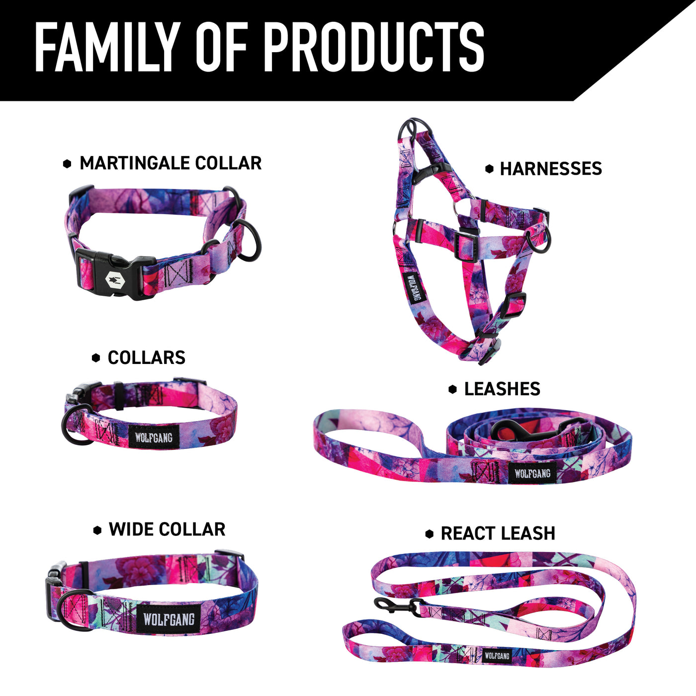 DayDream Wide Dog Collar