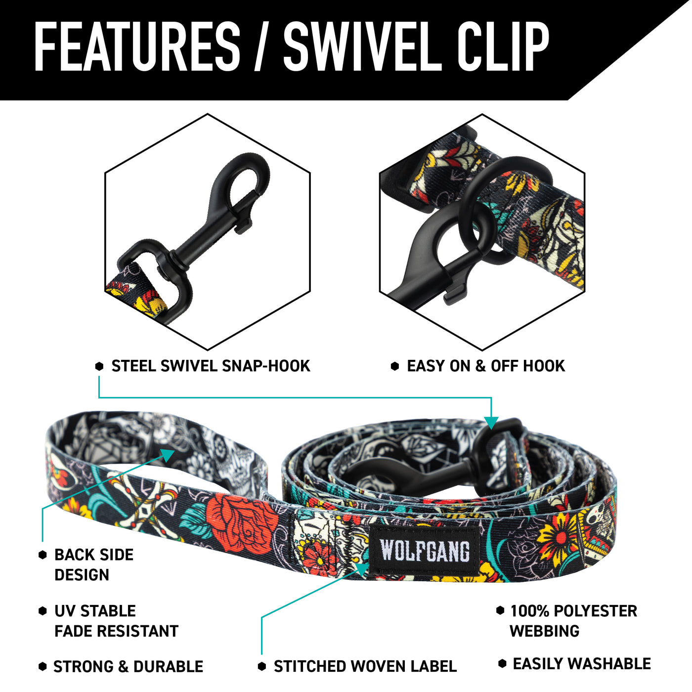 LosMuertos Dog Leash