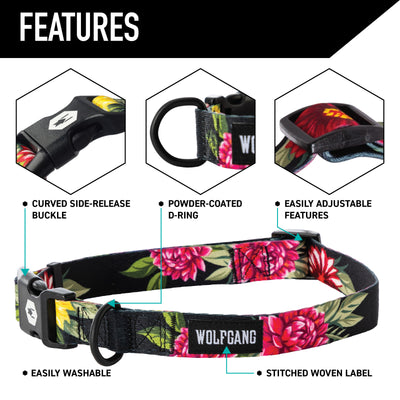 DarkFloral Dog Collar
