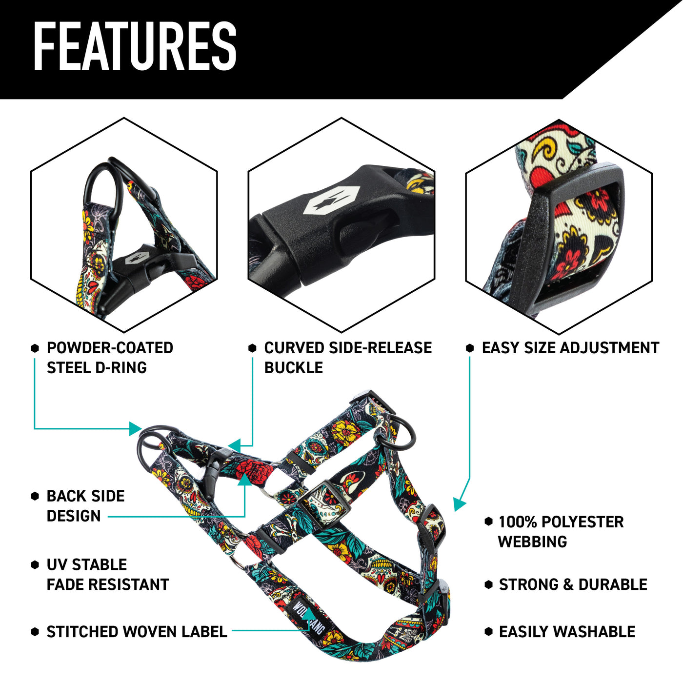 LosMuertos Dog Harness