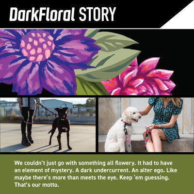 DarkFloral Dog Harness